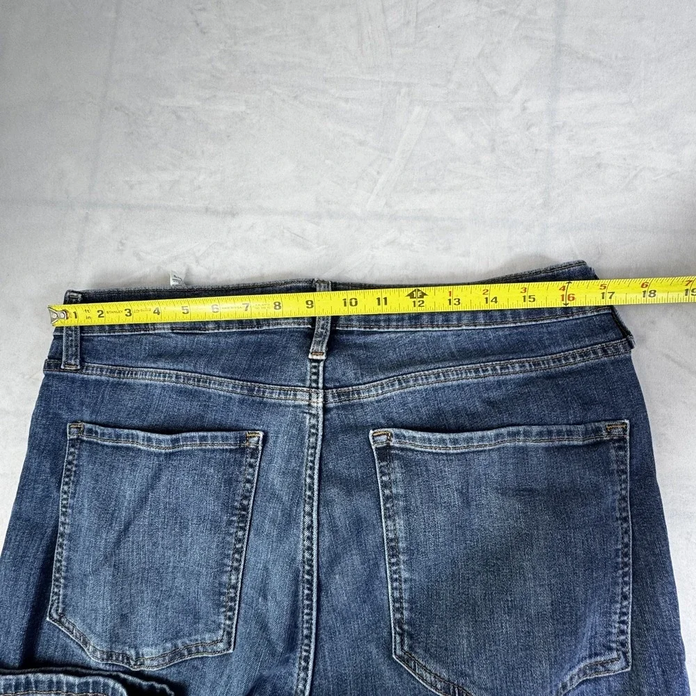Banana Republic Womens Boyfriend Jeans‎ Blue Denim High Rise Slim Fit Size 32/14
